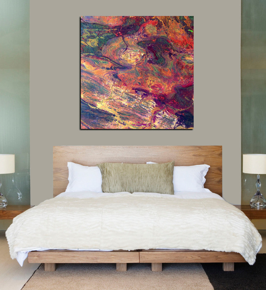 Epic Graffiti "Earth As Art: Australian Iron" Giclee Canvas Wall Art, 37"x37"