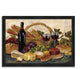 "Tuscan Evening Wine" By Silvia Vassileva, Framed Painting Print, Ready To Hang