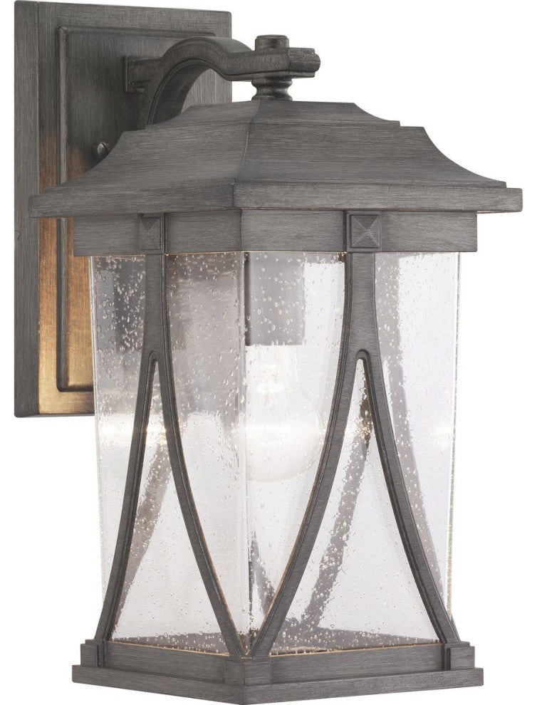 Progress Abbott 1-Light Outdoor Medium Wall Lantern P560114-103, Antique Pewter