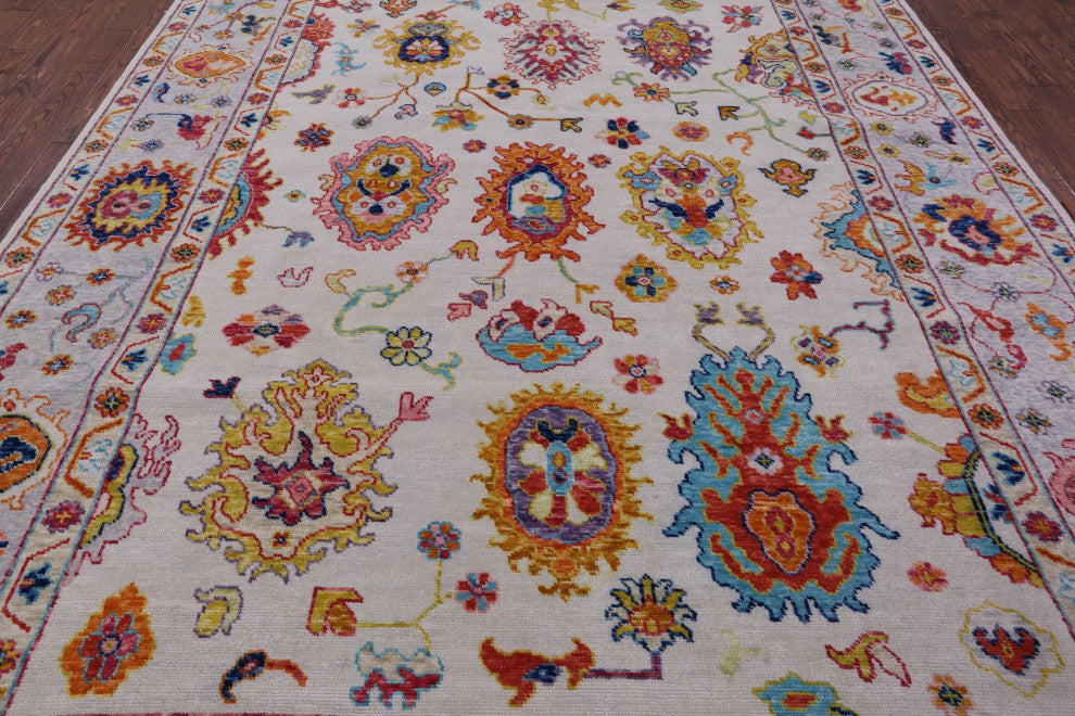 9' 2" X 12' 0" Turkish Oushak Handmade Wool Rug - Q14797