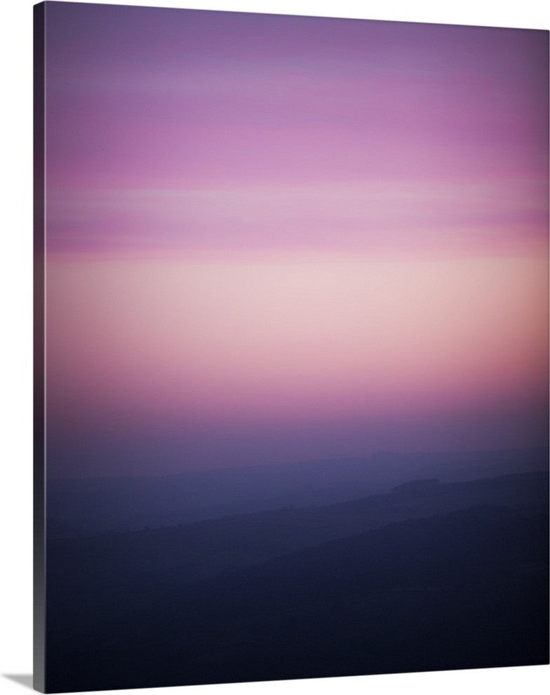 "Pink Dusk II" Wrapped Canvas Art Print, 34"x40"x1.5"