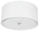 3 Light Helena Flush Mount Polished Chrome White with White Diffuser