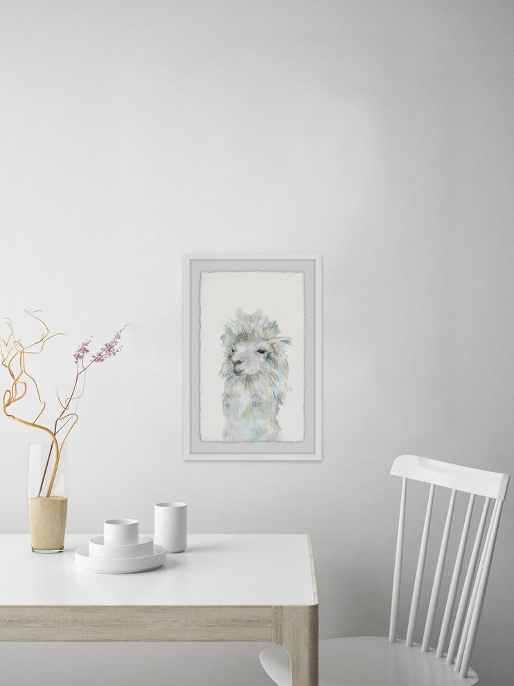 "Fluffy White" Framed Painting Print, 30"x45"