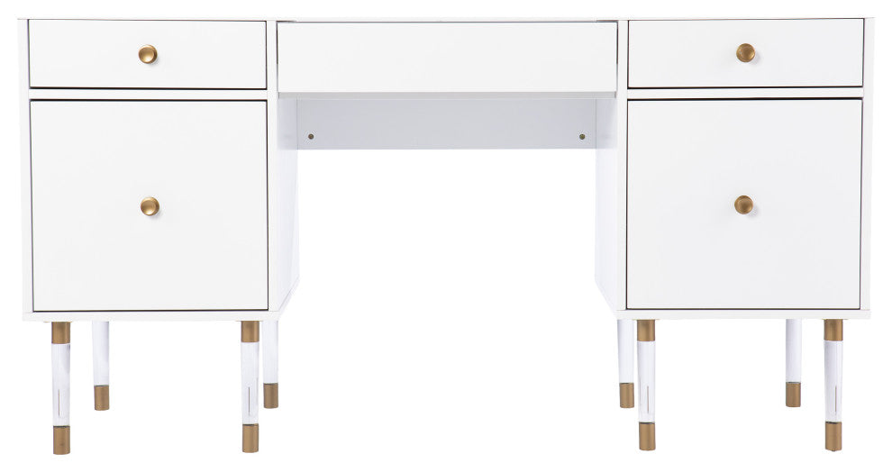 Hartlepool White Writing Desk