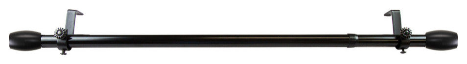 Julie Multi Angle Ceiling Rod 66-120", Black, One Sided