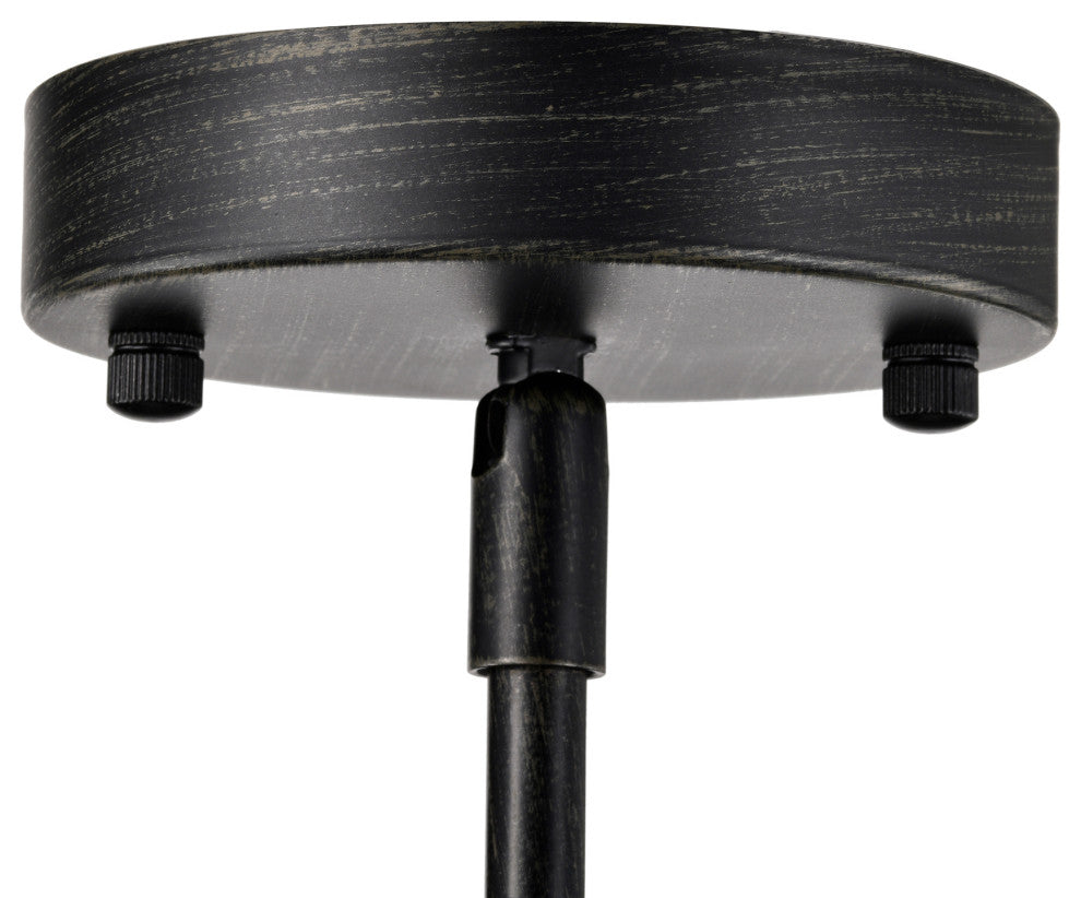 Sami Sputnik 10-Light Chandelier, Antique Black and Metallic Gold