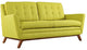 Modern Wheatgrass Beguile Upholstered Fabric Loveseat