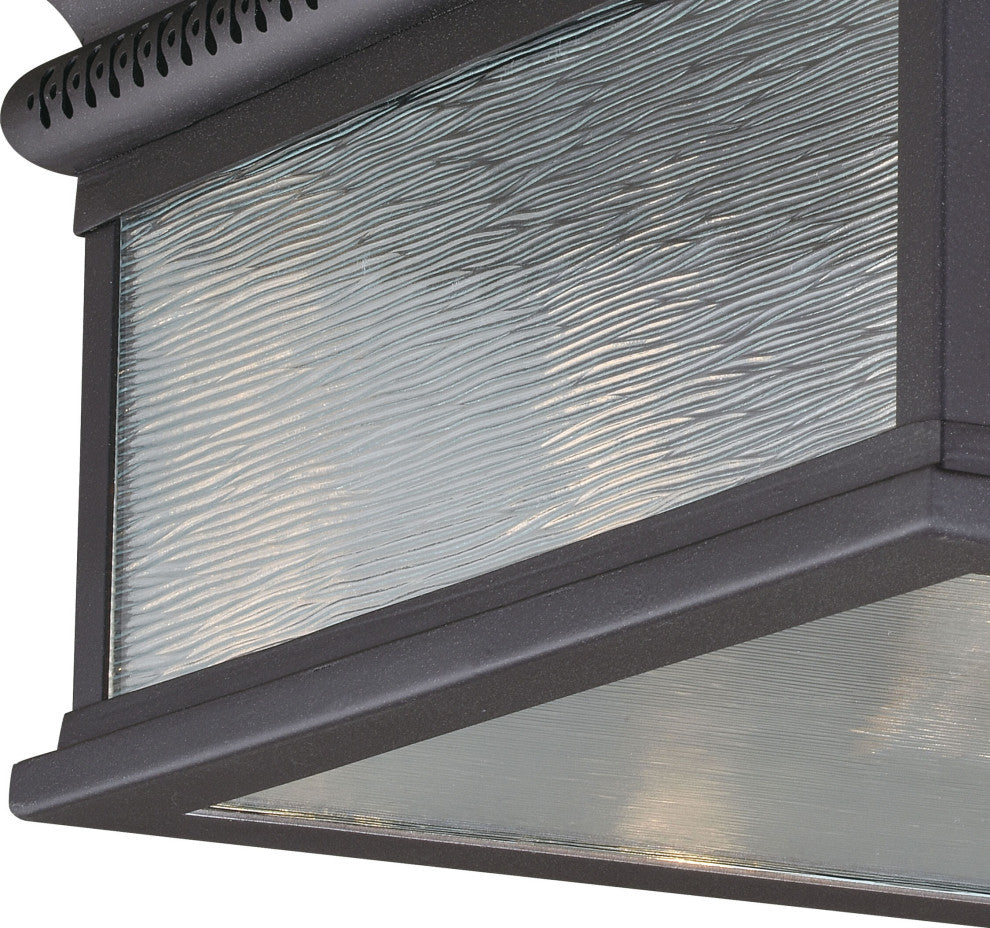 Cambridge 12-in Outdoor Flush Mount Ceiling Light Oil Rubbed Bronze