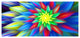 Dance of Bright Multi Color Flower, Large Floral Canvas Art Print, 60"x28"