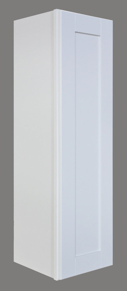 Shaker Hill Series Single Door Kitchen Wall Cabinet With Soft Close, 12"x42"