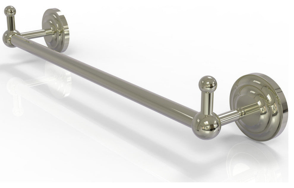 Prestige Que New 30" Towel Bar with Integrated Hooks, Polished Nickel