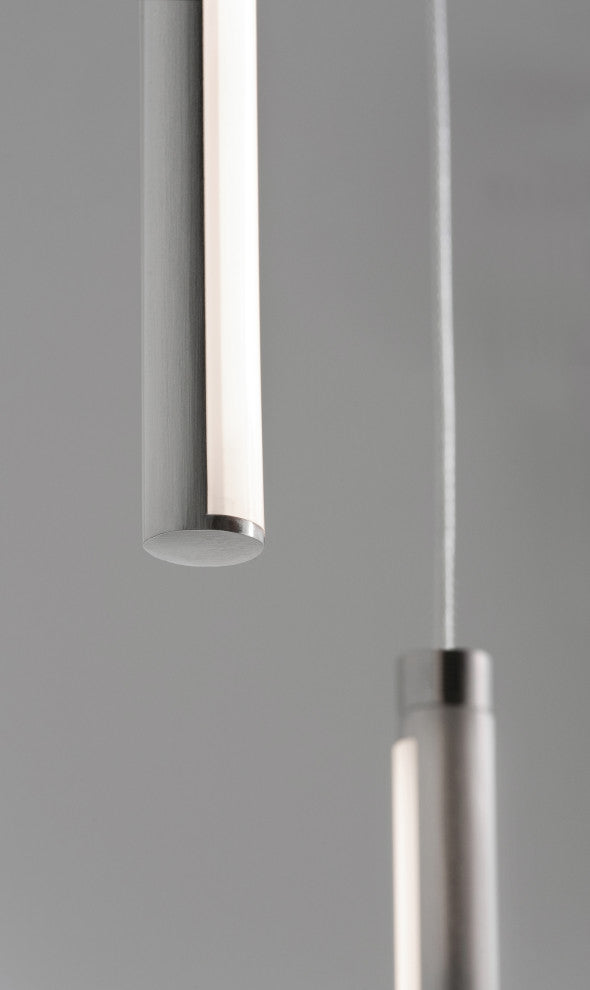 Rosemont 12'' 3-Light LED Pendant - Satin Nickel