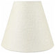 3x6x5" Chandelier Shade, Metallic Cream