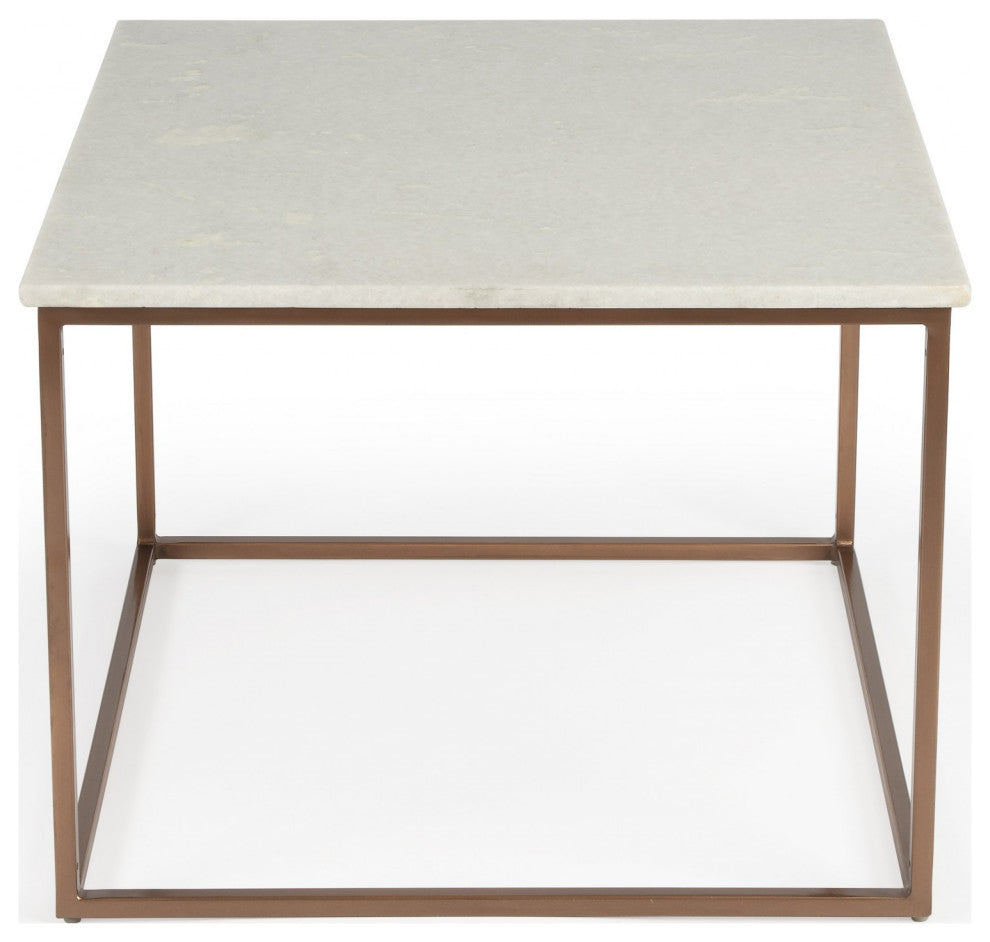 Marble And Metal Coffee Table