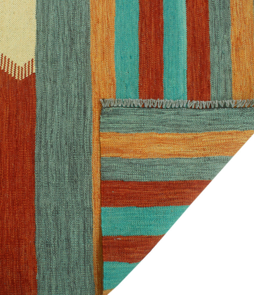 Winchester Kilim Kitwana Beige/Gray Rug, 6'8x9'9