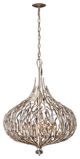 Varaluz-271P06GD-Six Light Pendant Gold Dust