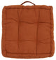 Safavieh Gardenia Floor Pillow, Rust, 18"x18"
