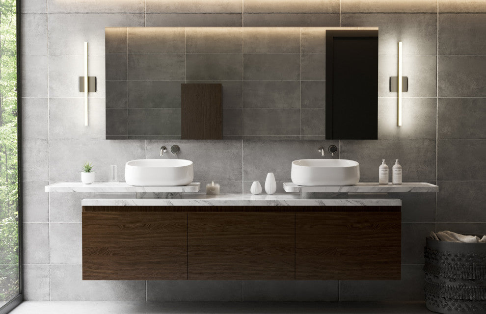 Sonneman 2770 Stix 25" LED Bath Bar - Bright Satin Aluminum