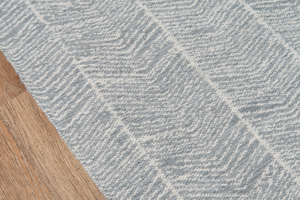 Erin Gates Easton Congress Indoor Outdoor Hand Woven Rug, Gray, 7'6"x9'6"