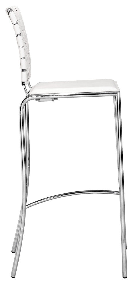 Criss Cross Bar Chair, Set of 2 White