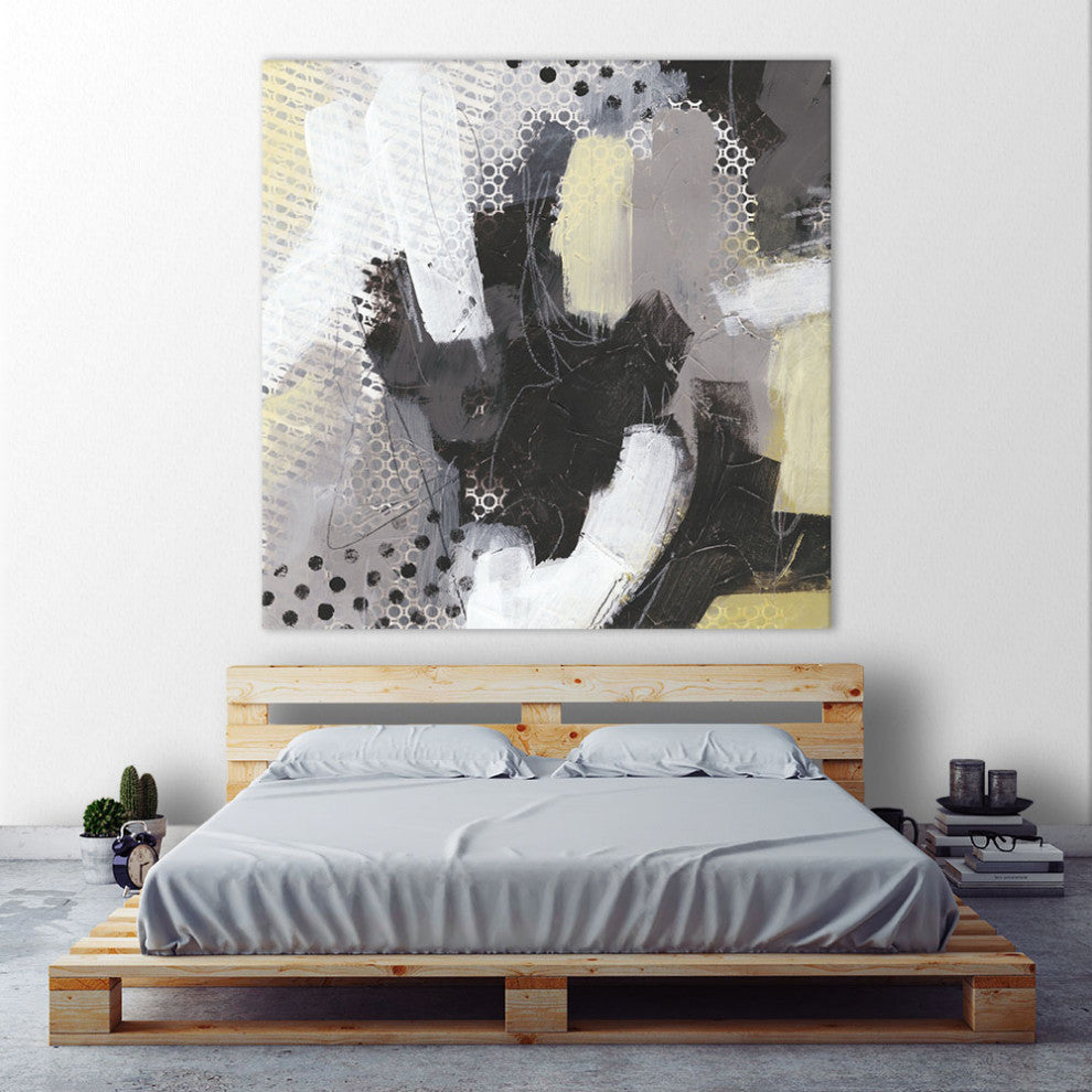 "Tonal Gesture III" Fine Art Giant Canvas Print, 54"x54"