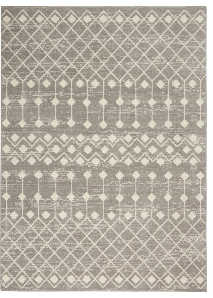 Nourison Grafix 7' x 10' Grey Bohemian Indoor Area Rug