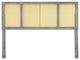 Delmare Cane Full Headboard Gray