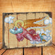 Icon Flying Angel Wall Art On Wood, 16 Inch