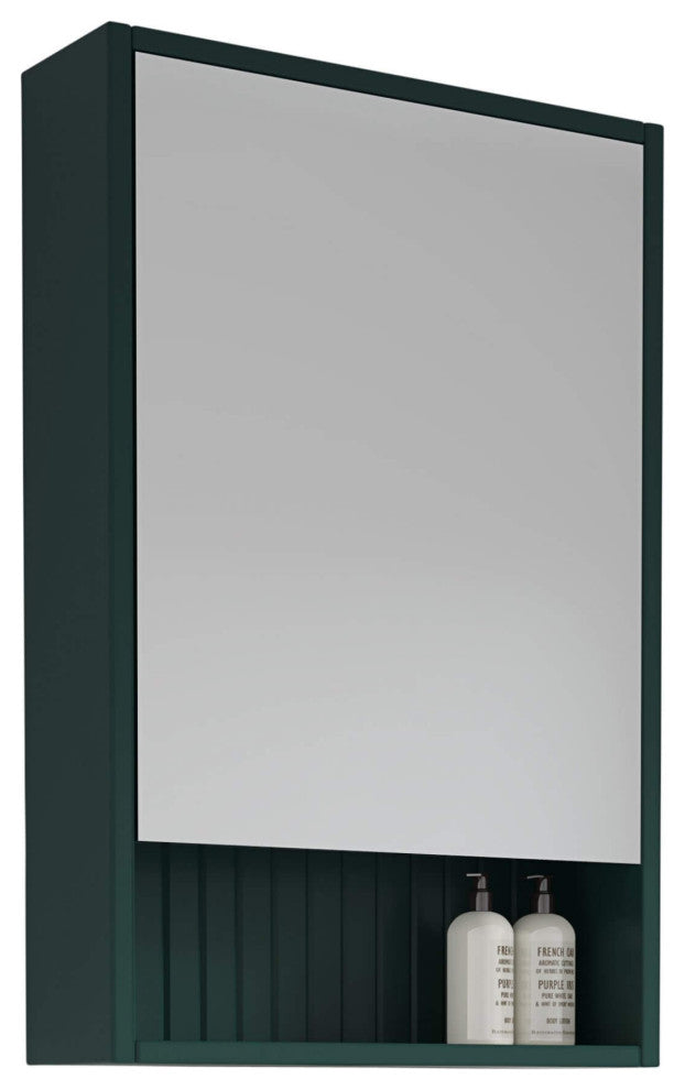 Venezian 18" Medicine Cabinet, Green, 18"