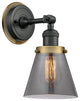 INNOVATIONS LIGHTING 203BK-BPBB-HRBB-G63 Small Cone 1 Light Mixed Metals Sconce