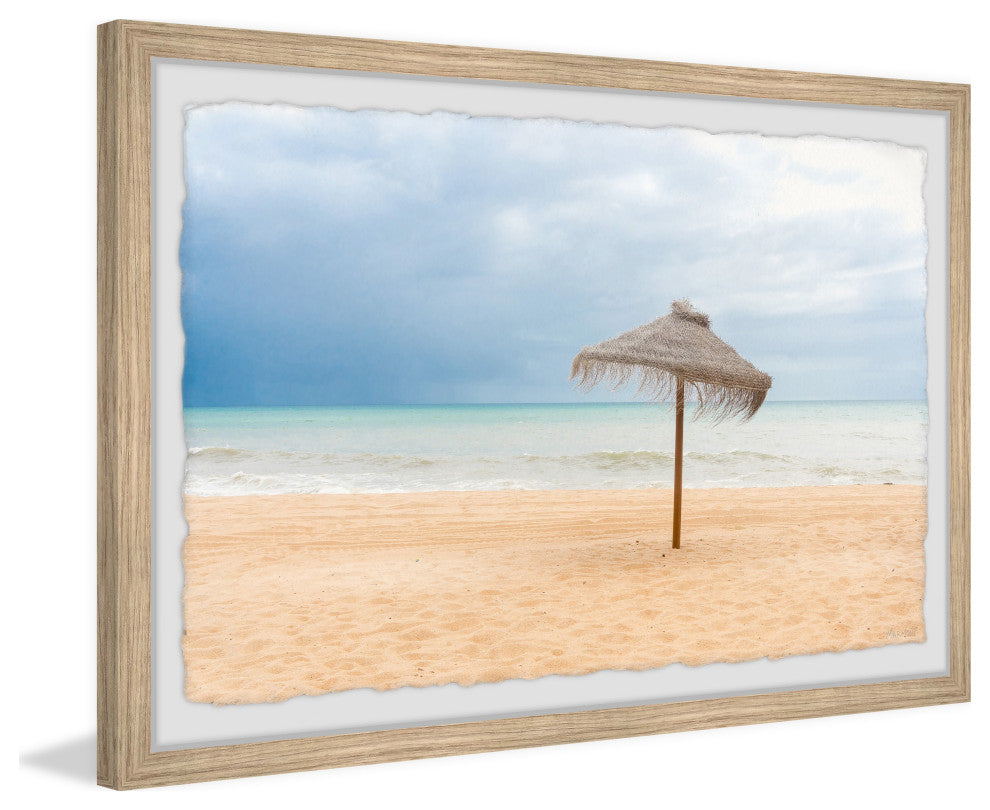 "Gone Coastal" Framed Painting Print, 24x16