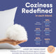 Decorative Throw Pillow Insert - Fluffy Euro Cushion Insert for bed or Couch, White, 18x18 Inch - 1 Pack, 25% Down, 75% Feather