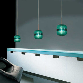 Light Low Voltage Pendant And Canopy Kit, Amber Bronze, Teal Bronze