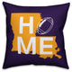 Louisiana Home Football Outdoor Throw Pillow