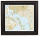 Nautical Chart, Houston Ship Channel, Framed