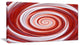 Christmas Candy Cane Spiral, Abstract Canvas Art Print, 40x20