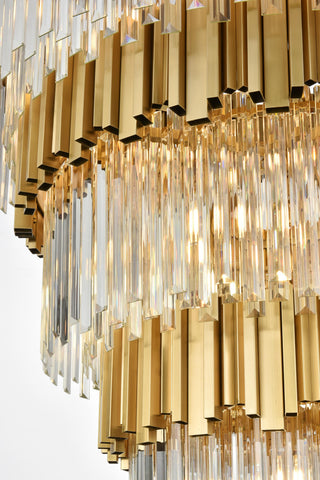 Home Living 40" Chandelier, Satin Gold
