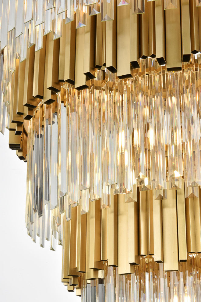 Home Living 40" Chandelier, Satin Gold