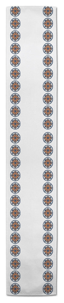 Colorful Tile Row 16x90 Cotton Twill Runner