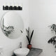 Tube Contemporary 5 Light Matte Black Clear Metal Vanity