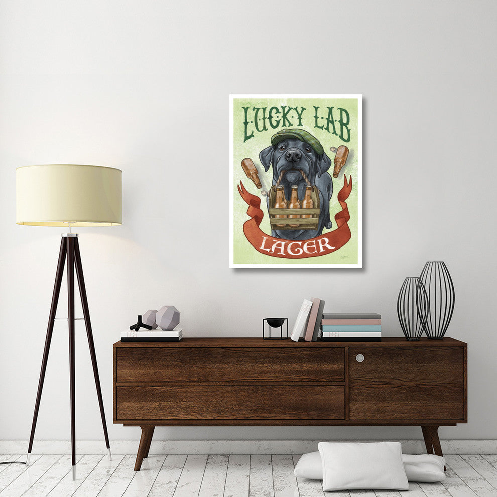 "Beer Dogs V" Digital Paper Print by Mary Urban, 32"x42"