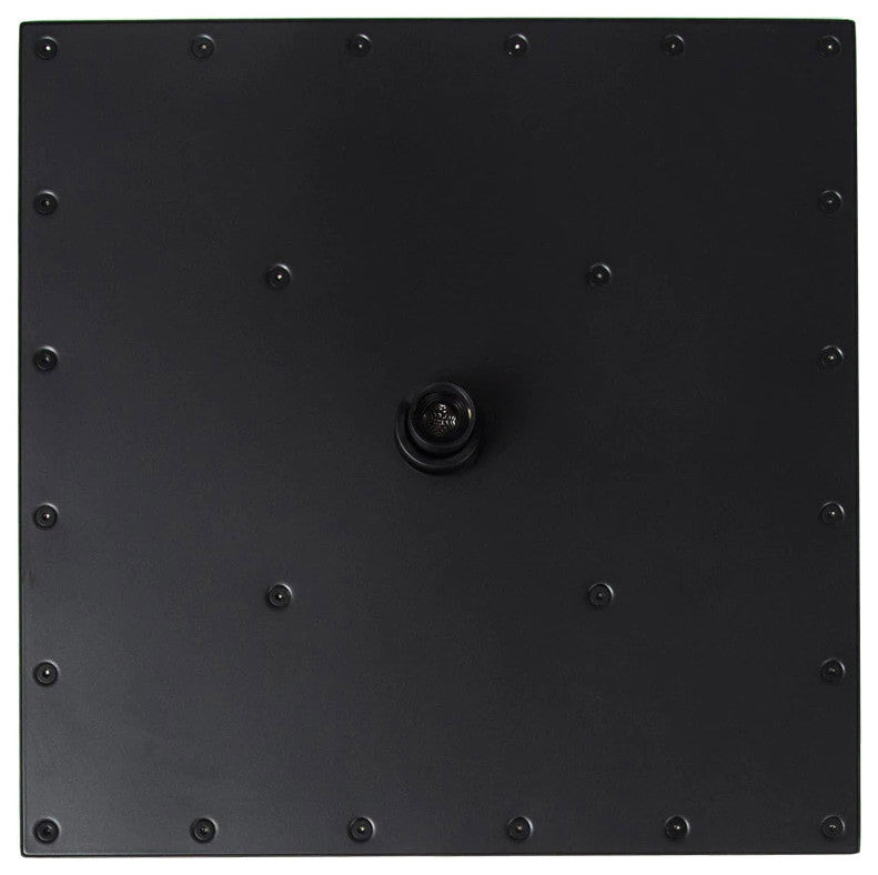 16" Oil Rubbed Bronze Square Color Changing LED Rain Shower Head, Solid Brass