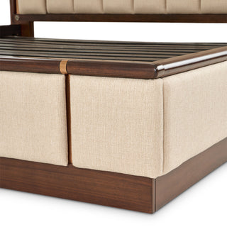 Mason Park King Lift Up Storage Bed, Beige/Umber