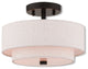 2 Light Ceiling Mount, English Bronze