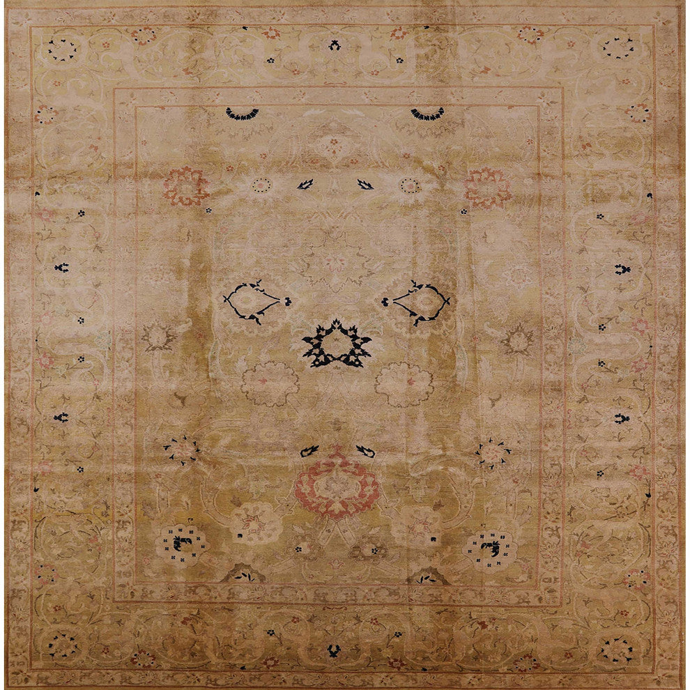 Ahgly Company Indoor Square Mid-Century Modern Area Rugs, 7' Square