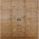Ahgly Company Indoor Square Mid-Century Modern Area Rugs, 7' Square