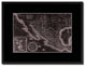 Mexico Vintage Vivid Sepia Map Canvas, 16"x21"