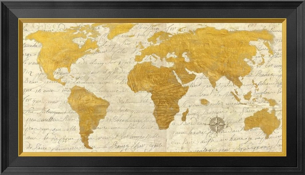"Geo I" Framed Canvas Giclee by Joannoo, 28x16"