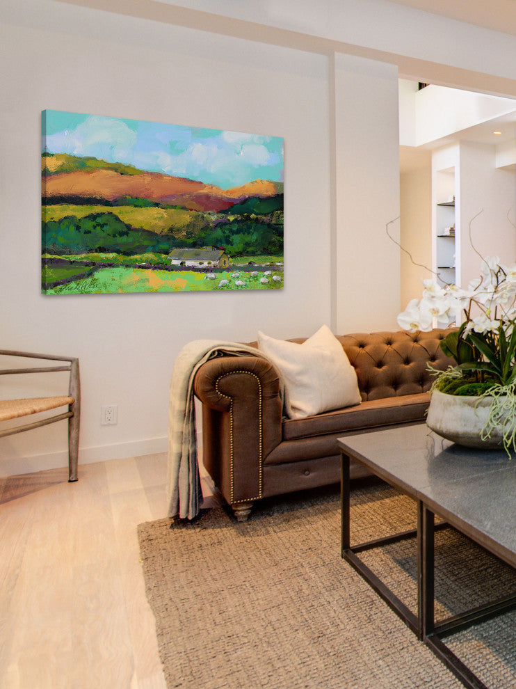 Marmont Hill, "Cotswold Countryside" by Arthur Pina on Wrapped Canvas, 18x12