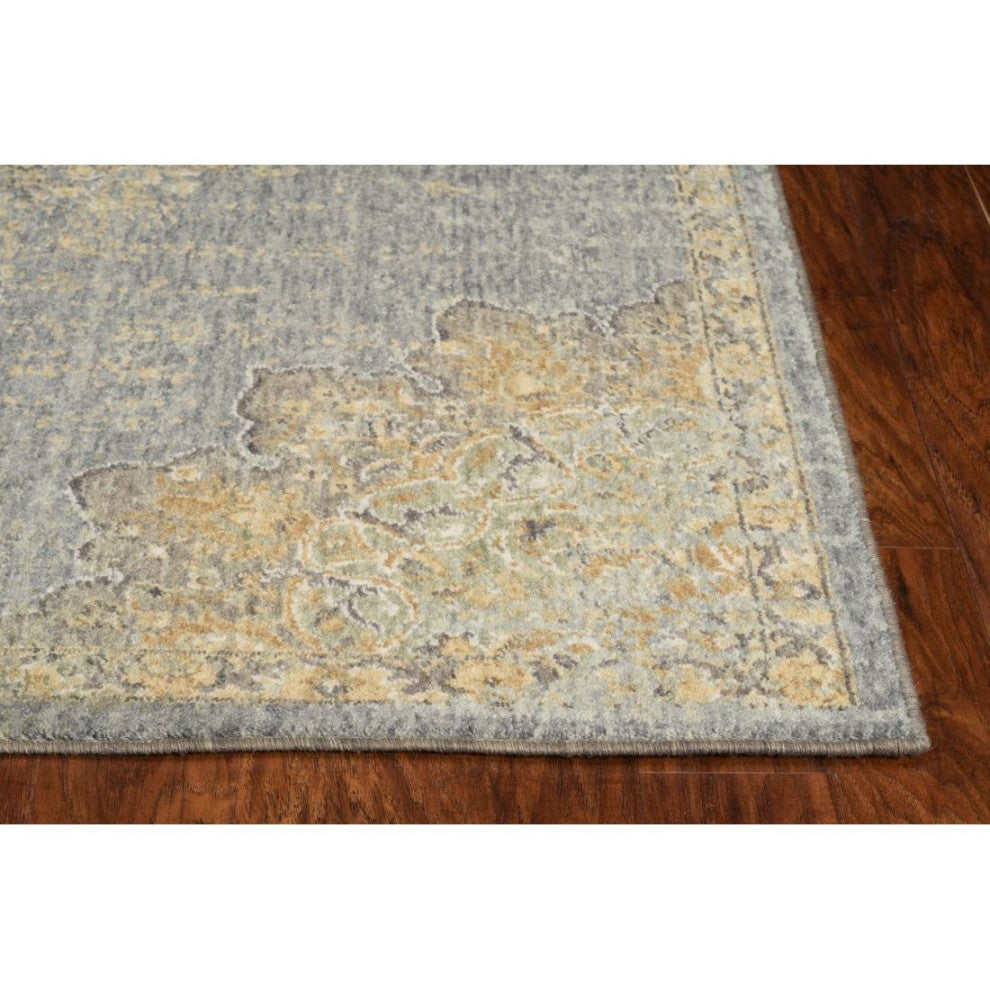 KAS Ria 6825 Slate Gray Elegance Area Rug, 7'7"x10' 10"